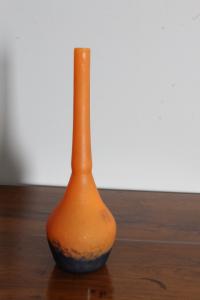 Vaso Soliflore Pasta di vetro Nancy Daum Art Nouveau XIX SEC . Mis Altezza cm 33 
